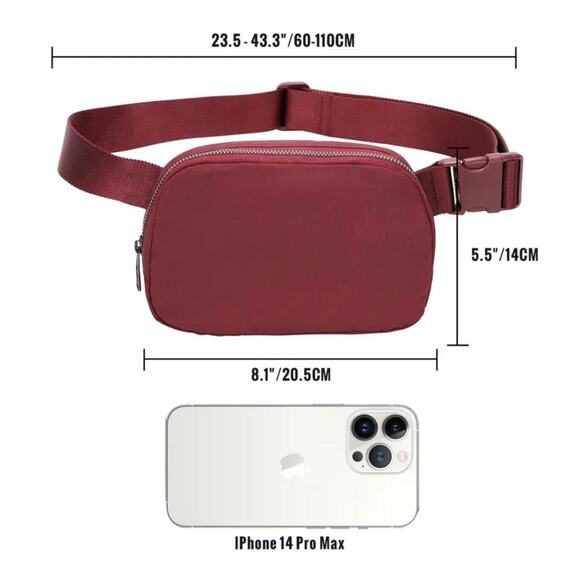 New Everyday Ocean Blue Standard Size Fanny Pack / Waist Pack - Picture 6 of 6